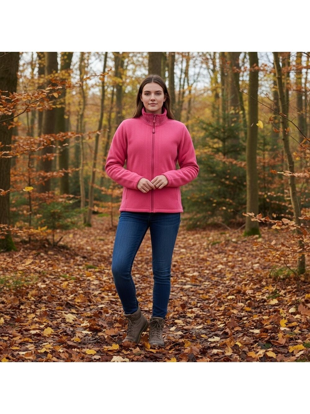 B.C. Clothing Original Pink Softshell Medium Weight Jacket Size Large